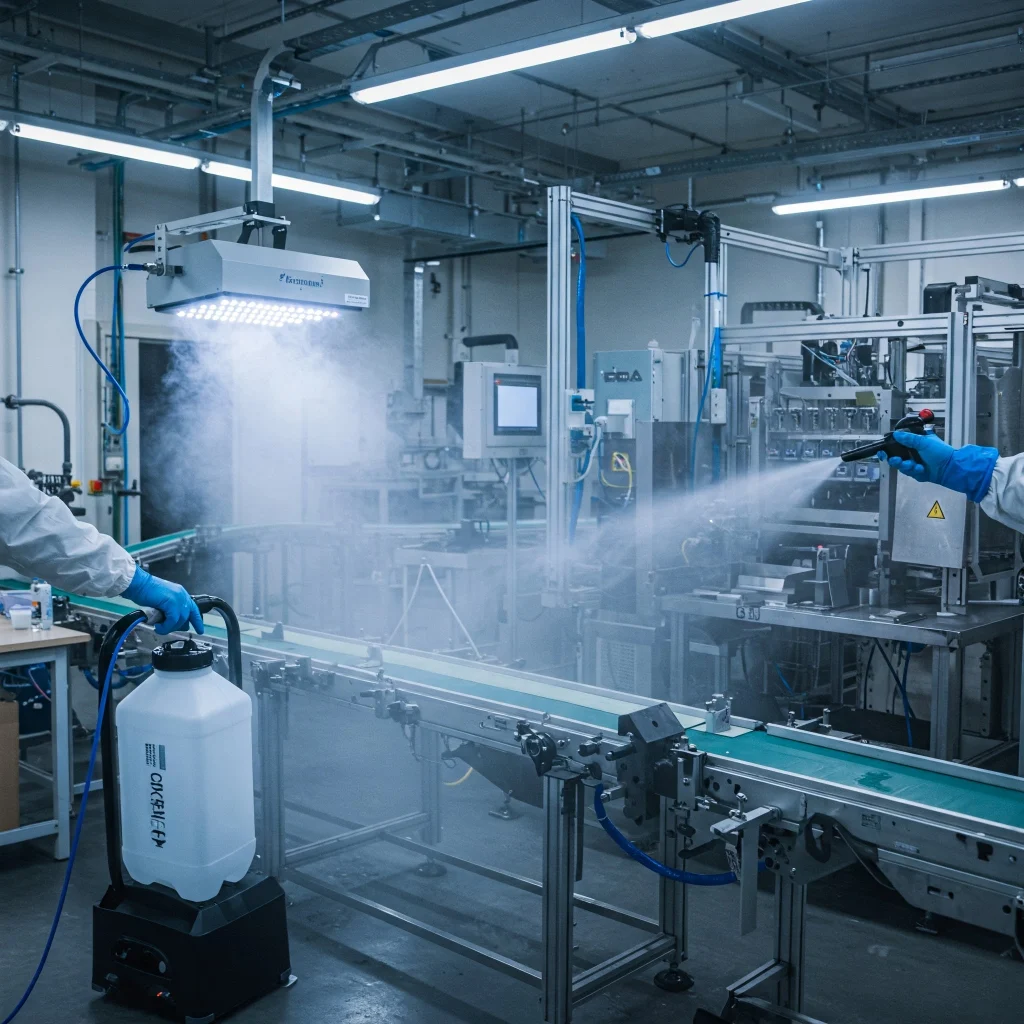 Desinfección bacteriana de obradores y líneas. Ecoteck en Gandia Valencia Xeraco La Safor