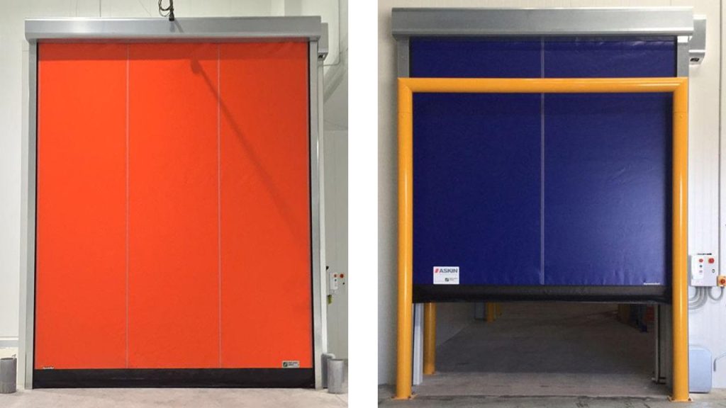 Desinfección de puertas cortina y puertas rápidas en Valencia Ecoteck